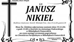 Zmarł Janusz Nikiel. Żył 59 lat.