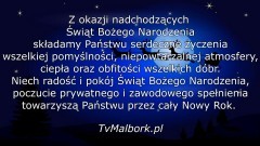 Redakcja TvMalbork.pl życzy wesołych świąt!