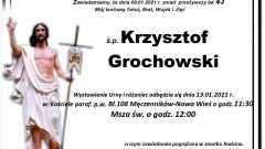 Zmarł Krzysztof Grochowski. Żył 43 lata.