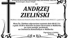 Zmarł Andrzej Zieliński. Żył 64 lata.