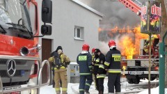 Malbork. Heroiczna walka strażaków z ognistym żywiołem na Prusa.