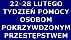 Malbork. Tydzień Pomocy Osobom Pokrzywdzonym Przestępstwem.