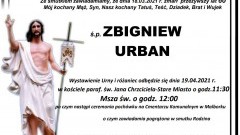 Zmarł Zbigniew Urban. Żył 60 lat.