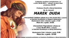 Zmarł Ksiądz Kanonik Marek Duda. Żył 65 lat.