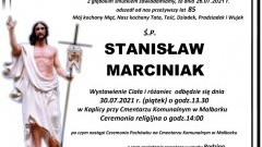 Zmarł Stanisław Marciniak. Żył 85 lat.