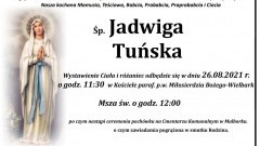 Zmarła Jadwiga Tuńska. Żyła 96 lat. 