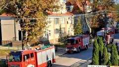 Malbork. Poranna akcja strażaków na Jagiellońskiej.