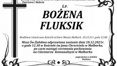 Zmarła Bożena Fluksik. Żyła 65 lat.