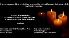 Kondolencje Wójta Gminy Stare Pole, Współpracowników oraz Przewodniczącego&#8230;