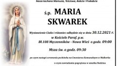 Zmarła Maria Skwarek. Żyła 90 lat.