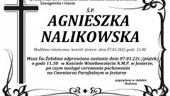 Zmarła Agnieszka Nalikowska. Żyła 57 lat.