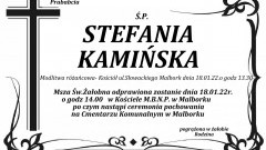 Zmarła Stefania Kamińska. Żyła 85 lat.