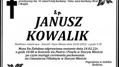 Zmarł Janusz Kowalik. Żył 51 lat.