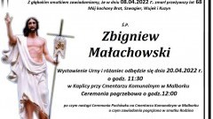 Zmarł Zbigniew Małachowski. Żył 68 lat.