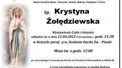 Zmarła Krystyna Żołędziewska. Żyła 89 lat.