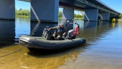 Nowy Dwór Gdański. Wspólne działania policjantów i Państwowej Straży Rybackiej.