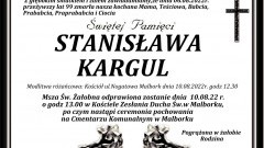 Zmarła Stanisława Kargul. Żyła 99 lat.