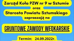Sztum. W sobotę Gruntowe Zawody Wędkarskie.