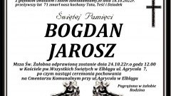 Odszedł Bogdan Jarosz. Miał 71 lat.