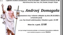 Zmarł Andrzej Domagała. Żył 65 lat.