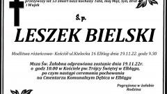 Zmarł Leszek Bielski. Miał 53 lata.