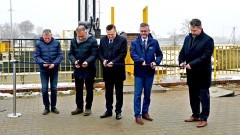 Nowy Dwór Gdański. Uroczyste otwarcie wrót przeciwsztormowych na rzece Tudze.