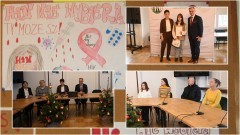 Nowy Dwór Gdański. Laureaci konkursu plastycznego o wiedzy HIV/AIDS nagrodzeni.