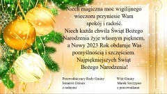 Świąteczno - noworoczne życzenia włodarzy Gminy Stare Pole.