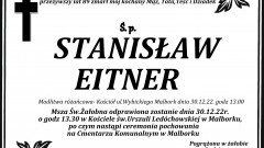 Zmarł Stanisław Eitner. Żył 89 lat.