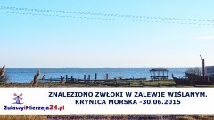 KRYNICA MORSKA. ZNALEZIONO ZWŁOKI W ZALEWIE WIŚLANYM.  - 30.06.2015