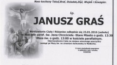 Zmarł Janusz Graś. Żył 64 lata.