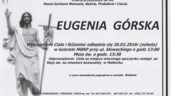 Zmarła Eugenia Górska. Żyła 84 lata.