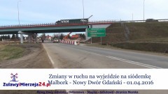 Zmiany w ruchu na wyjeździe na siódemkę Malbork – Nowy Dwór Gdański – 01.04.2016