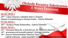 Nowy Staw: Obchody Rocznicy Zakończenia II Wojny Światowej – 6-8.05.2016