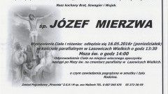 Zmarł Józef Mierzwa. Żył 60 lat.