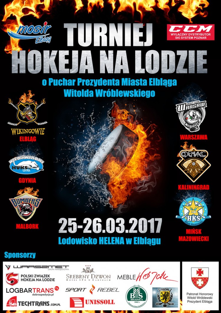 Zapraszamy na Turniej Hokeja na Lodzie o Puchar prezydenta Miasta Elbląga&#8230;