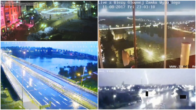 Potężna burza przeszła nad Malborkiem. Zobacz nagranie z kamer pogodowych&#8230;