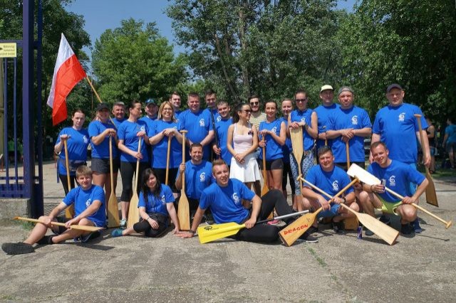 Drużyna smoczych łodzi WSG Malbork na Dunaj Regatta 2018