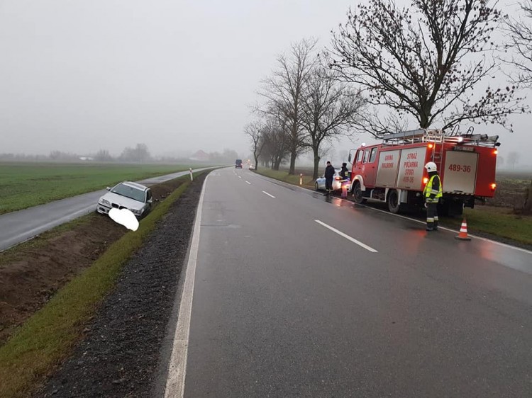 Wymuszenie pierwszeństwa podczas wyprzedzania na DK55