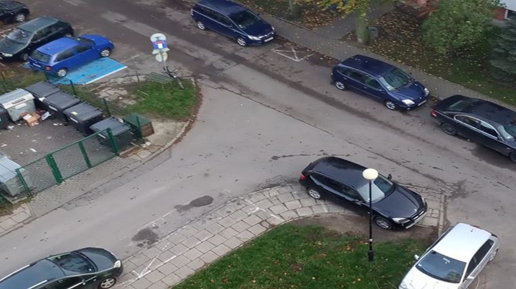 Mistrz (nie tylko) parkowania na Sienkiewicza w Malborku.