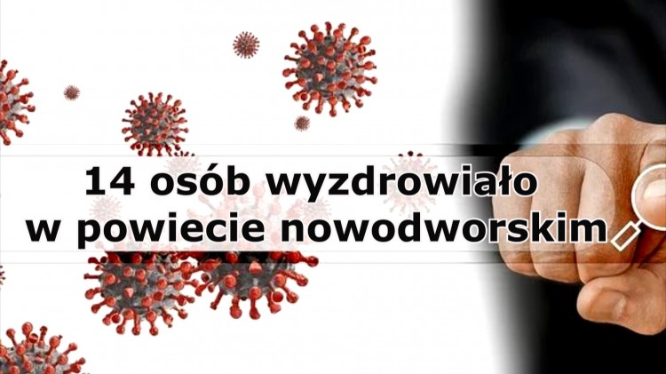 Kolejni ozdrowieńcy z powiatu nowodworskiego.