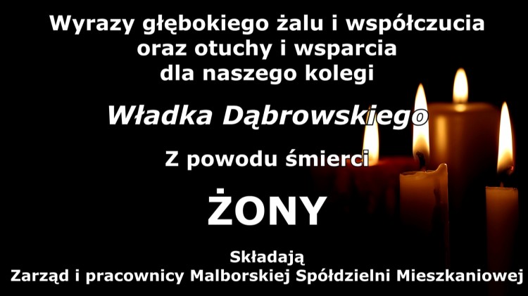 Zarząd i pracownicy Malborskiej Spółdzielni Mieszkaniowej składają&#8230;