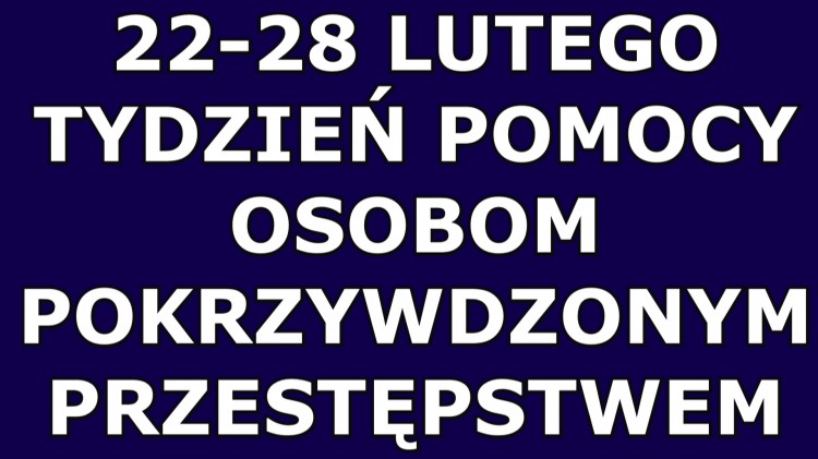 Nowy Dwór Gdański. Tydzień Pomocy Osobom Pokrzywdzonym Przestępstwem.