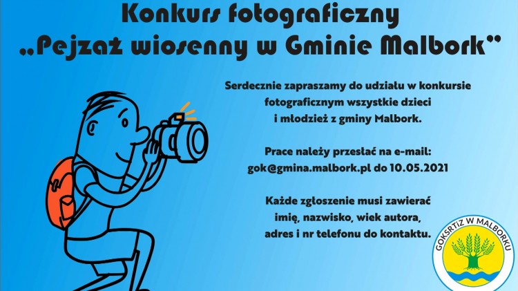 Gmina Malbork. Konkurs fotograficzny dla dzieci i młodzieży.