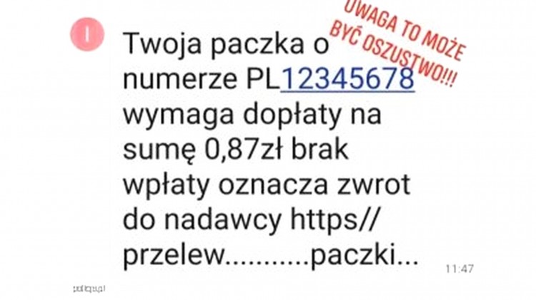 Policja ostrzega - dostałeś SMS-a z prośbą o dopłatę do przesyłki?&#8230;