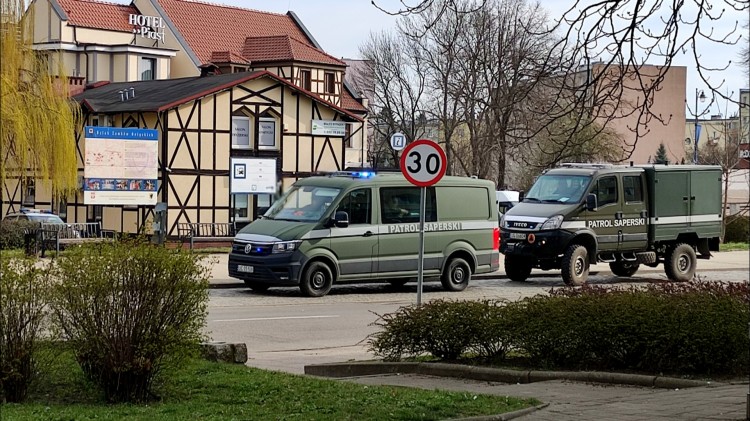 Malbork. Pocisk moździerzowy z II wojny światowej w Jurandówce.