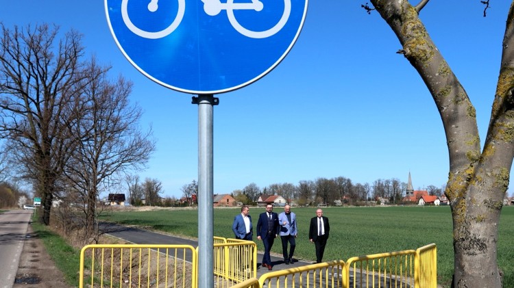 Gmina Miłoradz. Zakończono budowę nowych ścieżek rowerowych.