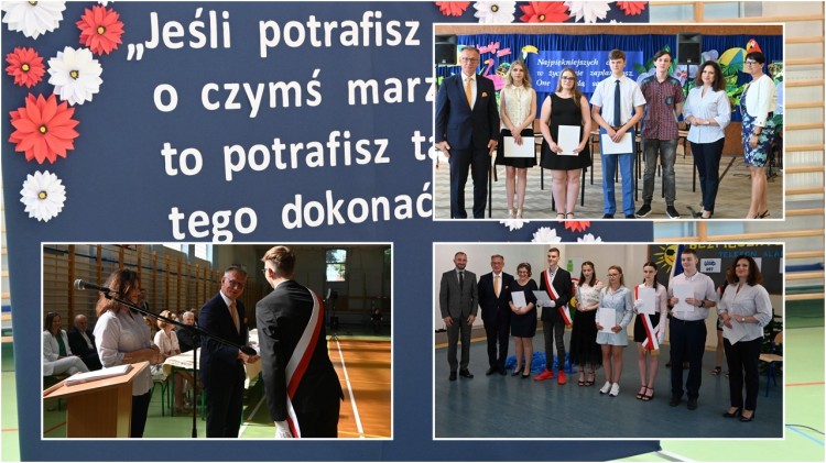 Nowy Dwór Gdański. Stypendia starosty dla najlepszych uczniów na zakończenie roku szkolnego.