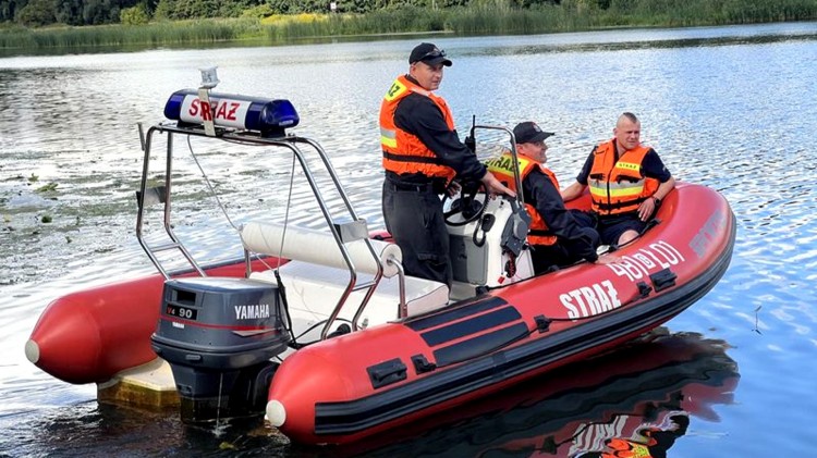 Malbork. Wspólne działania nad wodą służb mundurowych i sanepidu.