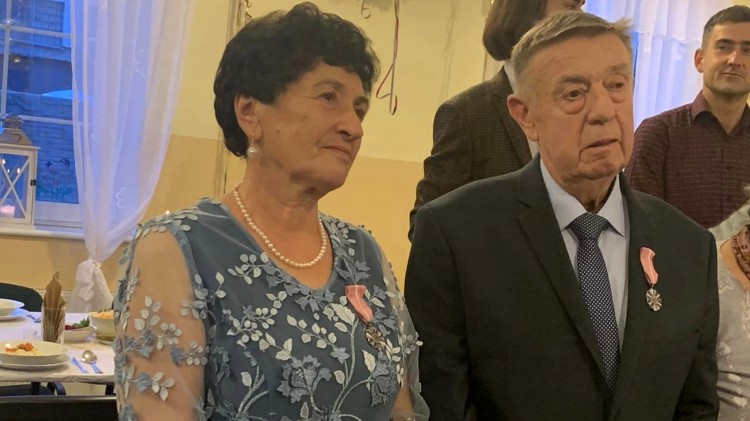 Nowy Dwór Gdański. 50 lat pożycia małżeńskiego państwa Kazimiery i Tadeusza Tomczak.